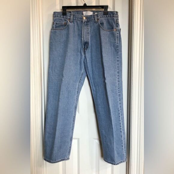 LEVIS - 🎉HP X 4🎉 505 M Sz 36/30 Regular Fit Straight-Leg Jeans/Light Wash GUC - Picture 1 of 16